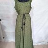 Smoky Green Color Small Black Print, Round Neck Moti & Sitara work on Black Base 5 inch Sleeve Strachable Slex Material Floor Touch Piece 20210430 174903 Copy 100x100