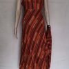 Chocokate Brown, Red & Black Multicolored Abstract Design Glass Work on Neck Heavy Rayon Floor Length One Piece 20210501 101451 Copy 100x100