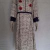 Jaipuri Cotton Cream Color Tread Flower Work Frock Pattern Gray Design Blue Belt on Full Sleeve Kurti 20210501 102742 Copy 100x100