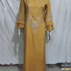 Shaded Golden Black Party Wear Sitara n Thread Work Slub Cotton Kurti SCSW1
